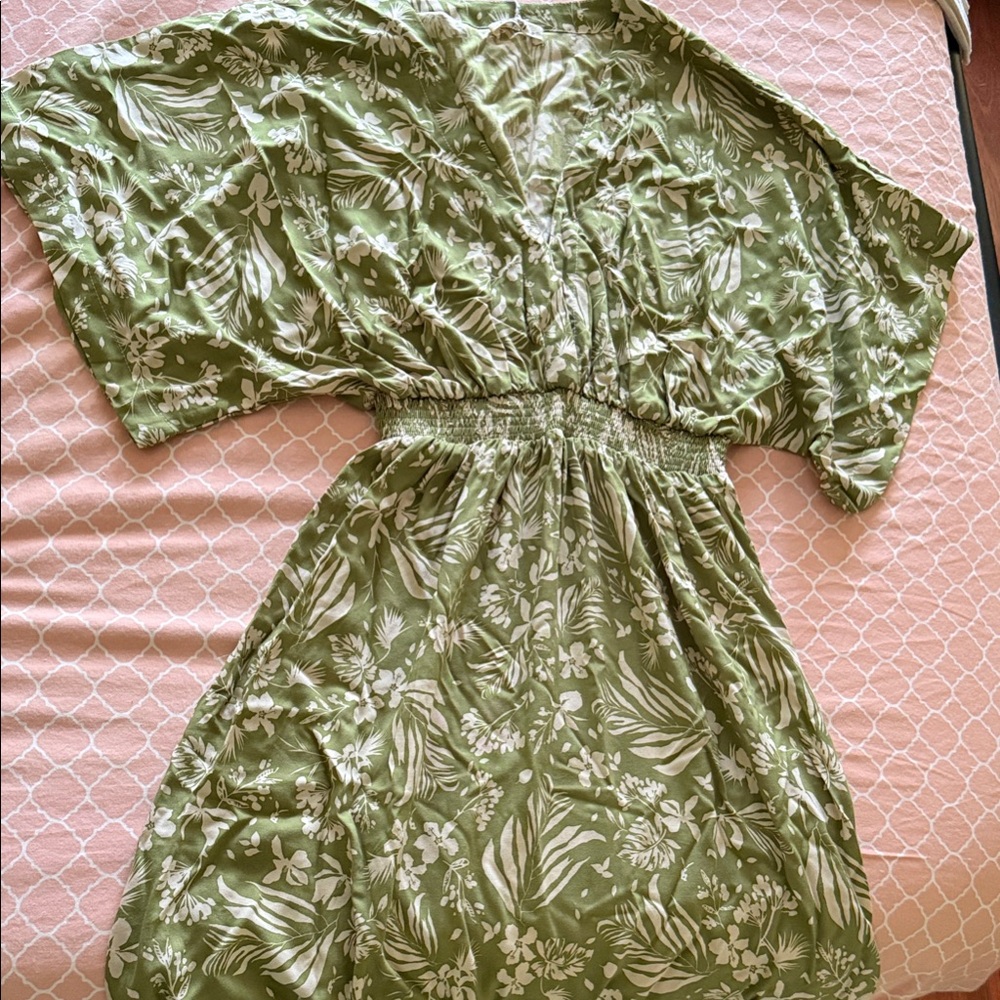 Floral Green Dress